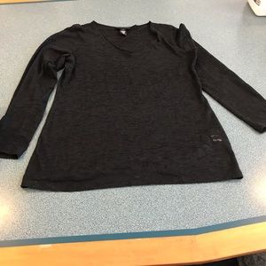 Women’s sheer black top